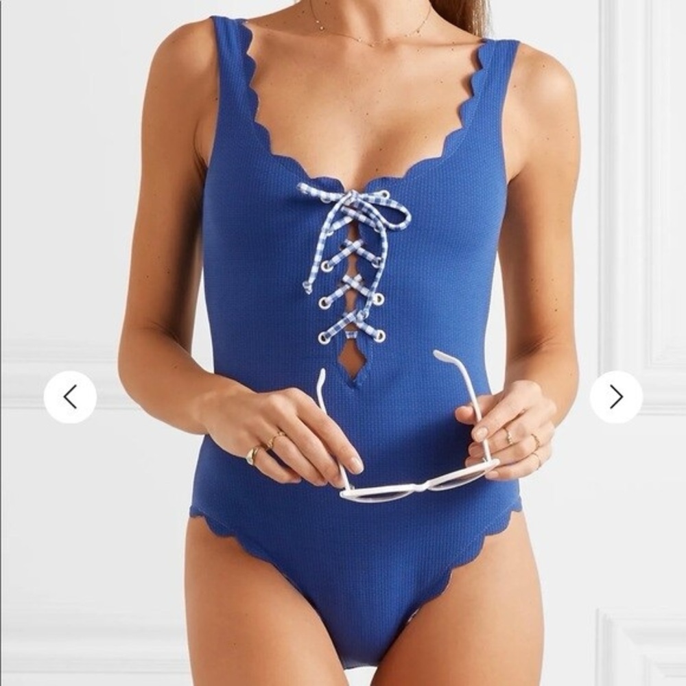 Marysia reversible Blue Palm Springs malliot Swimsuit, medium